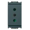 Presa 2P + T, 10A, Idea, Grigio - VIMAR 16201