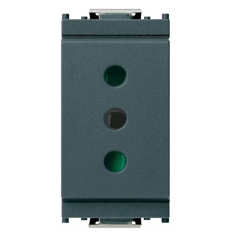 Presa 2P + T, 10A, Idea, Grigio - VIMAR 16201
