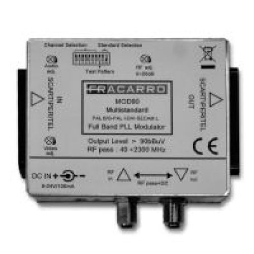 Minimodulatore Audio/Video a doppia band, Scart 90dBµV - FRACARRO 280001