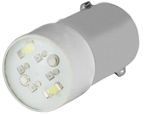 Lampada led multichip bianca, BA9S, 240 V AC-DC, luce fissa - ELFIN 010BA9SLB240