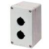 Scatola Pulsantiera Alluminio M4 70x118x80, 2 fori Ø 22, con entrata cavo - ELFIN 040C0711-8EP2