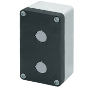 Scatola Pulsantiera Alluminio M10 85x140x65, 2 fori Ø 22, senza entrata cavo - ELFIN 040C0814-6P2
