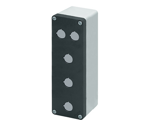 Scatola pulsantiera alluminio M10 85x260x85, 5 fori Ø 22, senza entrata cavo - ELFIN 040C0826-8P5C