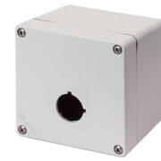 Scatola Pulsantiera Alluminio M4 92x92x100, 1 foro Ø 22, senza entrata cavo - ELFIN 040C0909-1P1