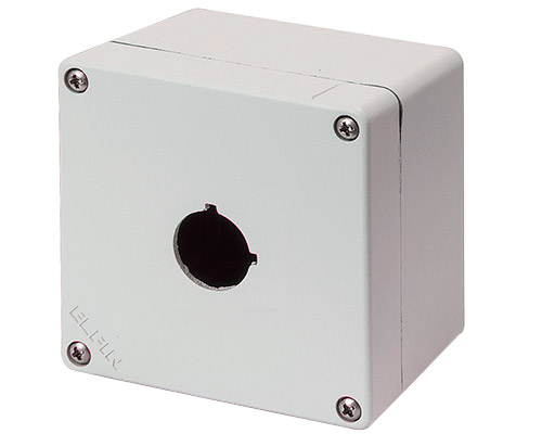 Scatola Pulsantiera Alluminio M4 92x92x70, 1 foro Ø 22, senza entrata cavo - ELFIN 040C0909-7P1C