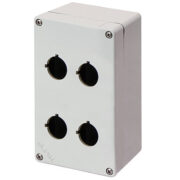 Scatola Pulsantiera Alluminio M4 92x152x70, 4 fori Ø 22, con entrata cavo - ELFIN 040C0915-7EP4