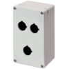 Scatola Pulsantiera Alluminio M4 92x152x70, 3 fori Ø 22, senza entrata cavo - ELFIN 040C0915-7P3C