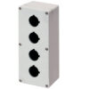 Scatola Pulsantiera Alluminio M4 92x205x70, 4 fori Ø 22, con entrata cavo - ELFIN 040C0920-7EP4