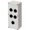 Scatola Pulsantiera Alluminio M4 92x205x70, 5 fori Ø 22, senza entrata cavo - ELFIN 040C0920-7P5C