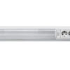 Plafoniera Lineare Fluorescente con prese VDE, 8W, 240V, 50/60HZ, 200 lm, L 450 mm - ELFIN 050PPE8