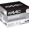 Power Kit Automazione Elettromeccanica 2 Attuatori 770N Motore Interrato Cancelli Battente Larghezza Anta 3,5 m + 2 Casse per Interrare 490065 - FAAC 106746445+490065