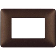 Placca 3 Moduli Matix, Marrone Caffe, in tecnopolimero - BTICINO AM4803TGG