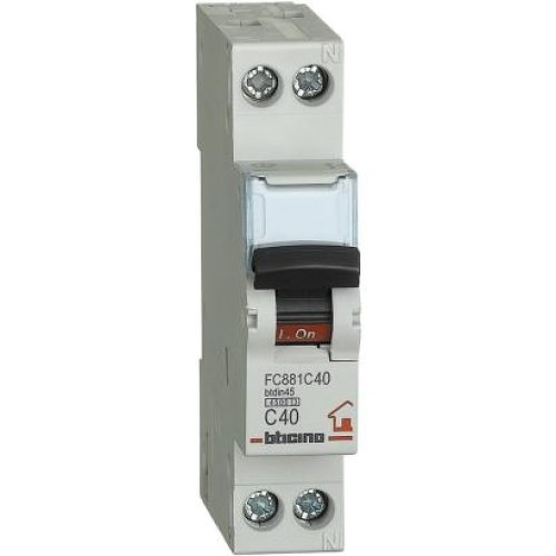 Interruttore Magnetotermico Modulare BTDIN-RS 1P+N - BTICINO FC881C40