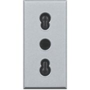 Presa Axolute 2P+T 10/16A 250 Vac, Bipasso interasse 19mm e 26mm, Alveoli schermati, Tech - BTICINO HC4180