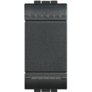 Living Light Deviatore 1P 16A 250 Vac con terminali automatici, Antracite - BTICINO L4003A