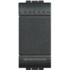 Living Light Pulsante 1P NO 10 A 250 Vac con terminali automatici, Antracite - BTICINO L4005A