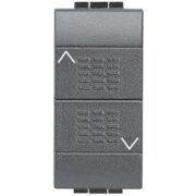 Living Light Commutatore Doppio tasto (1-0-2) 16A 250 Vac Antracite - BTICINO L4027