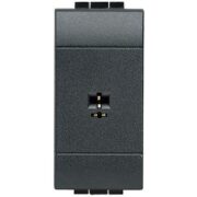 Living Light Connettore Hi-Fi normalizzato DIN 2 poli, Antracite - BTICINO L4293