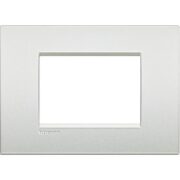 Placca AIR 3 Moduli, Bianco Perla, Metallo - BTICINO LNC4803PR