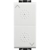 Living Light Commutatore a 2 tasti (1-0-2) 16A, Bianco - BTICINO N4027