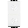 Living Light Pulsante doppio (1P/NO)+(1P/NO) 10A, Bianco - BTICINO N4036