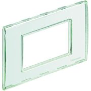 Placca Living Light 3 Moduli, Personalizzabile, in tecnopolimero, Colore Trasparente - BTICINO LND4803KR