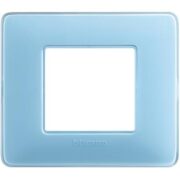 Placca 2 Moduli Matix, in tecnopolimero, Turchese - BTICINO AM4802CAR