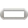 Living Light Placca, 7 Moduli, Forma Tonda, Grigio Tech - BTICINO LNB4807TE