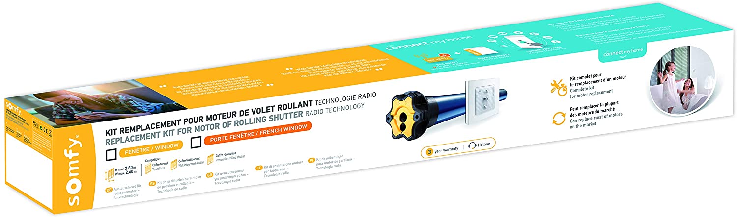 Somfy Kit Radio per tapparelle MRR 2000, 10 Nm , IP44, AC, RGE 1 , 230V/50HZ - BFT 1134097