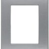 Living Light Placca 3+3 Alluminio Naturale - BTICINO N4826AA