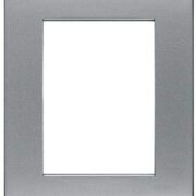 Living Light Placca 3+3 Alluminio Naturale - BTICINO N4826AA