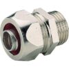 Raccordo metallico per guidacavi metallo plastici Serie 2000 Metal, Filettatura GAS, Diametro guidacavo interno 10mm Filettatura G3/8 - BTICINO 82002
