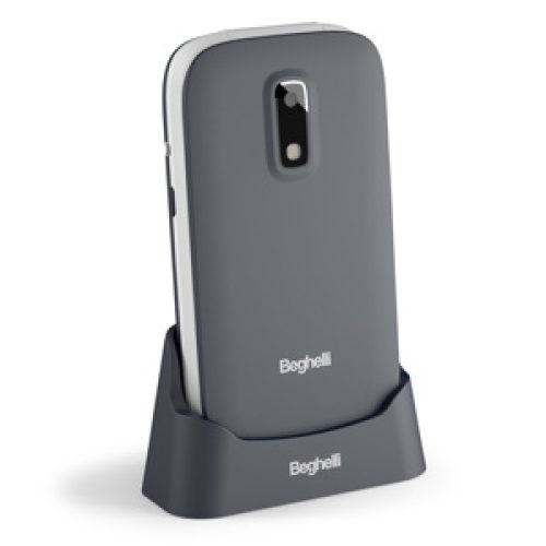 Salvavita Phone 20, Cellulare GSM, Tasto SOS, Dual Sim, Grigio - BEGHELLI 1131-