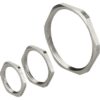 Ghiera Metal Nichelate Filettatura PG Materiale Ottone UNI EN 12164 CW 614N Nichelatura 2-5 micron Filettatura PG16 - BTICINO 386625