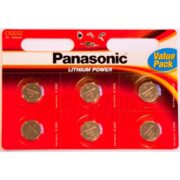 Pila Litio Panasonic 3V 220 mAh - ALPHA ELETTRONICA CR2032/6
