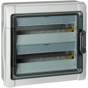 Centralino da parete in polistirene antiurto rinforzato IP65 IDROBOARD 24 moduli DIN (2x12) - BTICINO F107N24D