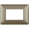 Placca 3 Moduli Matix, Titanium, in tecnopolimero - BTICINO AM4803MTA