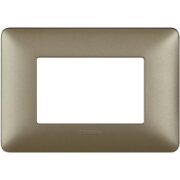 Placca 3 Moduli Matix, Titanium, in tecnopolimero - BTICINO AM4803MTA