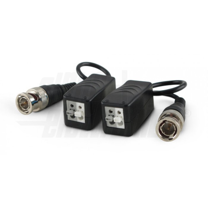 Video Balun passivo 1 canale con cavetto, HD - ALPHA ELETTRONICA CT824/1