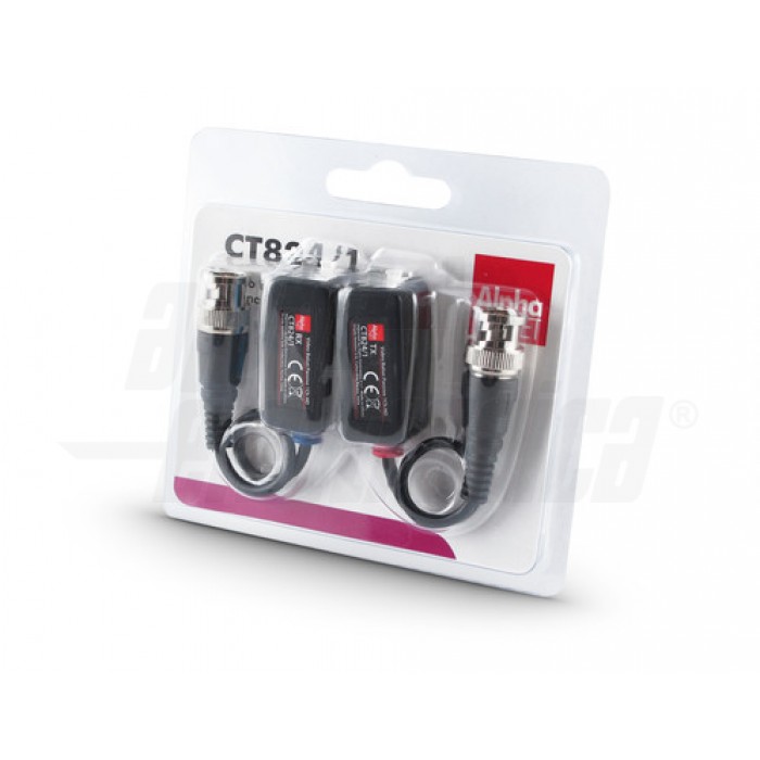 Video Balun passivo 1 canale con cavetto, HD - ALPHA ELETTRONICA CT824/1