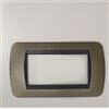 Placca Living International 4 Posti, Grafite, Titanio - BTICINO L4804GFT