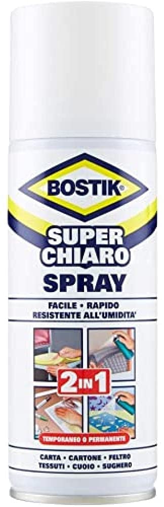 Colla a Contatto Spray, Trasparente, 200 Ml - UHU BOSTIK 244395