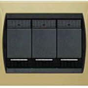 Living International Placca 3 Posti, Giallo - BTICINO L4803GT
