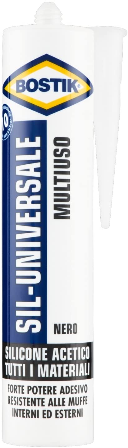 Sigillante Universale Acrilico AC Edilizia, Nero, Cartuccia 300 ml - UHU BOSTIK D2620