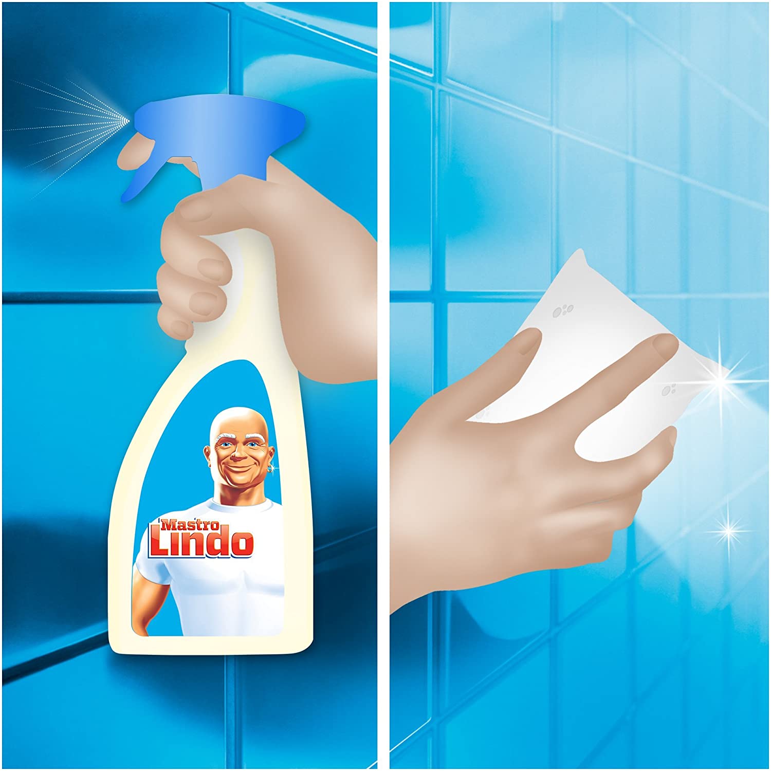 Mastro Lindo Detergente Spray Multiuso, Limone, 500 ml - CFG PG092