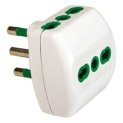 Adattatore Triplo Vertical System Presa italiana Bipasso 2P+T 16A - FANTON 82180