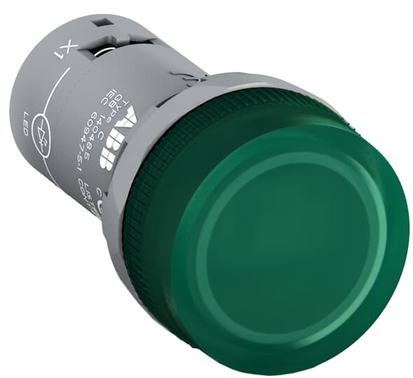 Lampada spia con LED integrato VERDE, 110-130Vc.a. - ABB CL2513G