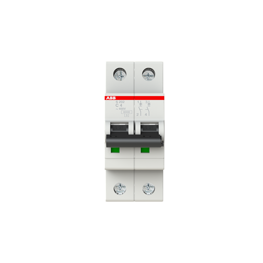 Interruttore Magnetotermico 6kA Curva C 4A 2P C - ABB S523400