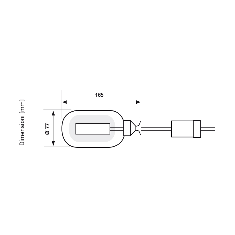 Livellostato Elettromeccanico Sommerso per acque chiare, Cavo PVC, Lunghezza 10 Metri, IP68, Pressione Immersione 10 BAR, 10(4)A 250Vca - FANTINI COSMI A95B