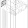 Quadro di distribuzione verticale, H 200 mm, L 600 mm - ABB PRVS2061